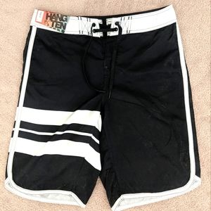 Hang Ten men's shorts sz 30 NWT Navy/White